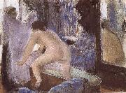 Edgar Degas Out off bath oil painting reproduction